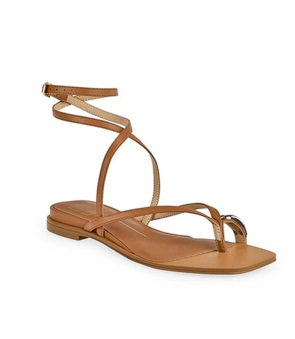 Dolce Vita Tyrice Wrap Sandals in Espresso Leather 10